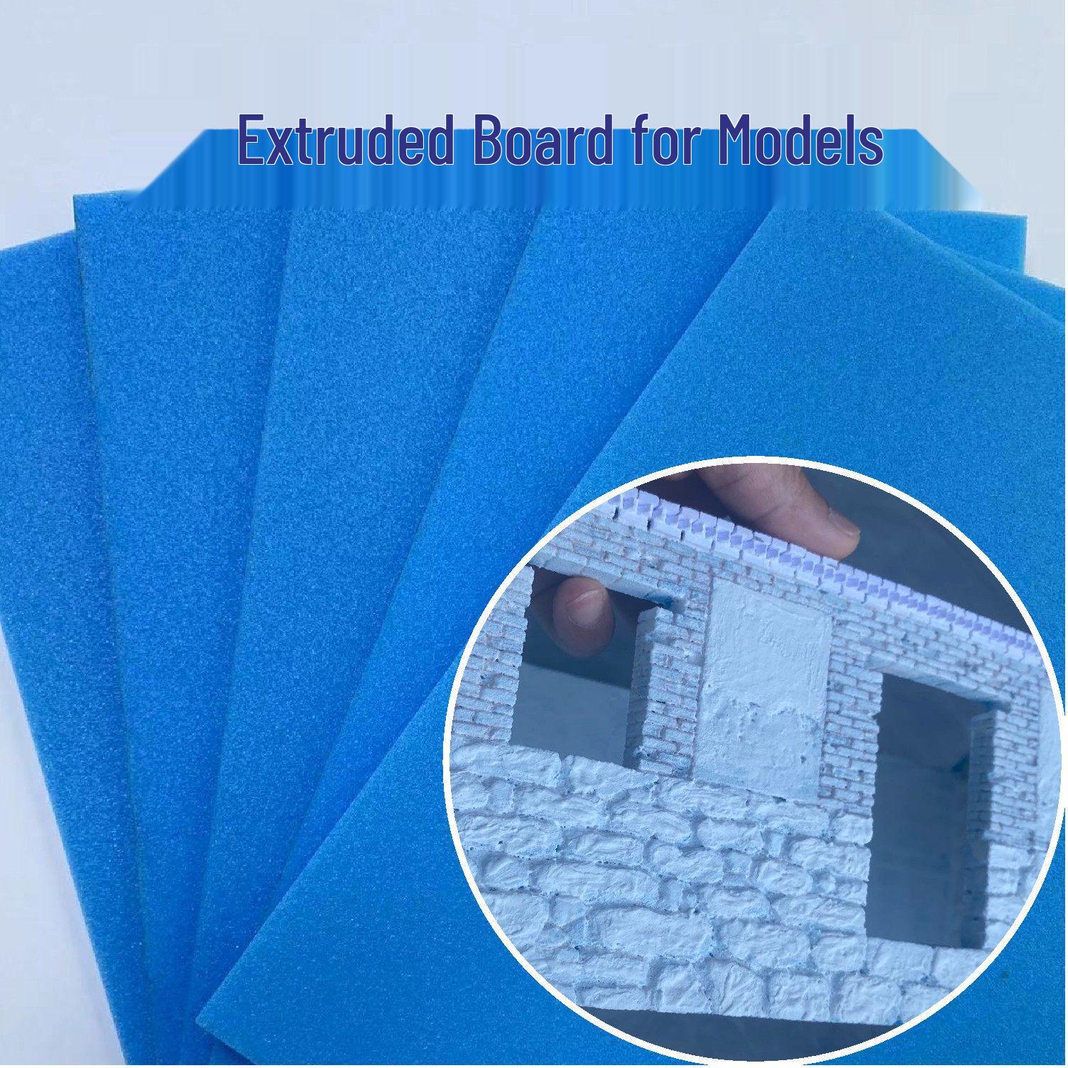 

High-Density Foam Board for Miniature Model with Brick Wall & Rough Road Surface