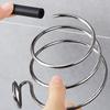 Hair Dryer Holder Wall Mounted Nail Free No Drilling Blower Organizer Stainless Steel Spiral Stand For Bathroom Shelf Storage