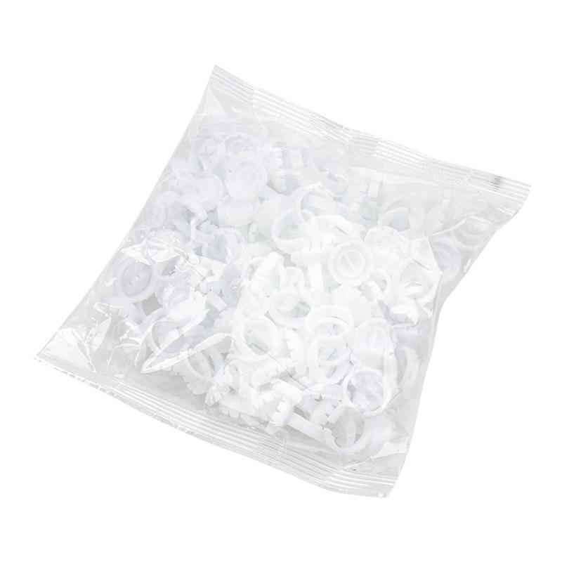 Wholesale 50/bag Heart-Shaped Ring Cup False Eyelash Applicator for Planting and Grafting Eyelashes Heart-shaped rose red-50 pack разноцветный