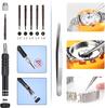 32 Pcs Watch Battery Replacement Kit Screwdriver Watch Case Opener Band Replacement Holder Spring Bar Tweezers Tool