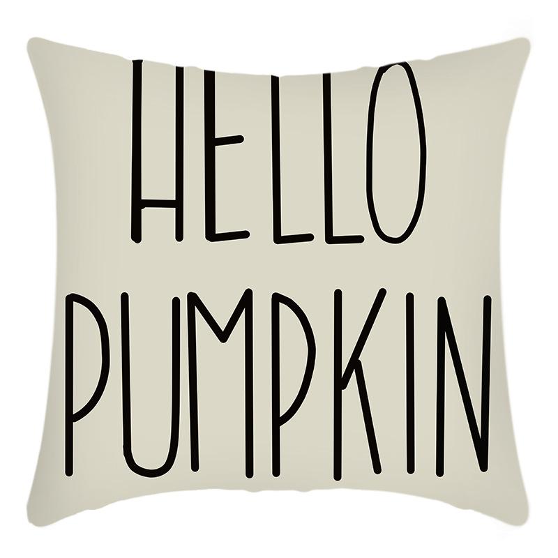New Thanksgiving Pillowcase Orange Maple Leaf Letter Print Home Decoration Holiday Pillow Pillowcase