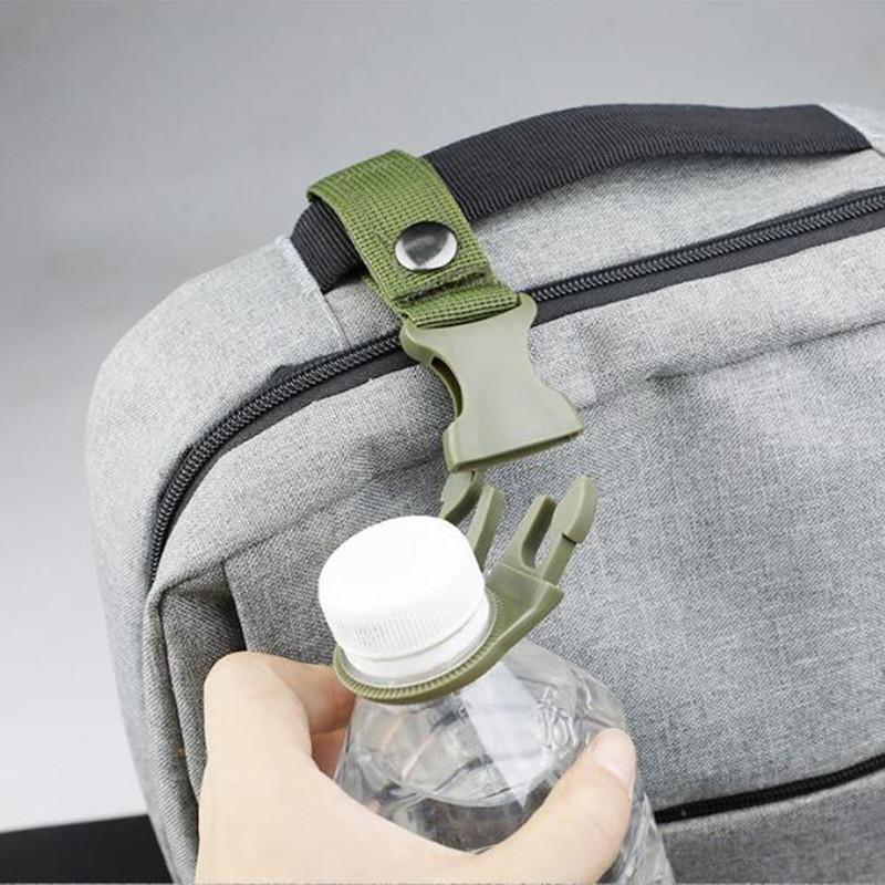 3Pcs Water Bottles Buckle Set Outdoor Nylon Webbing Tactical Waterbottle Hook Backpack Hanger Belt Water Bottle Holder Clip 4