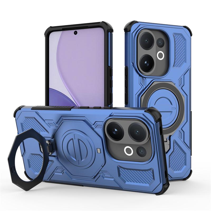 Magnetic Wireless Charge Cover For Vivo V60 5G Phone Holder Armor PC Back Case For Vivo V60 Cover For Vivo V60 Case 6.77 Inch