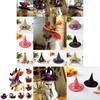 Hat Witch Halloween For Dog Cat Pet Party Fancy Dress Up Accessories Costume