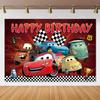 Disney Pixar Cars Lightning Mcqueen photo background for birthday party, studio photo background for kids, babies and baby welcome parties, AS41