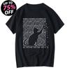 Men T-Shirt Male Tops Tees Men's High Quality T-shirt 100% Cotton Funny Cool Cat Design Print Summer Loose Short Sleeve