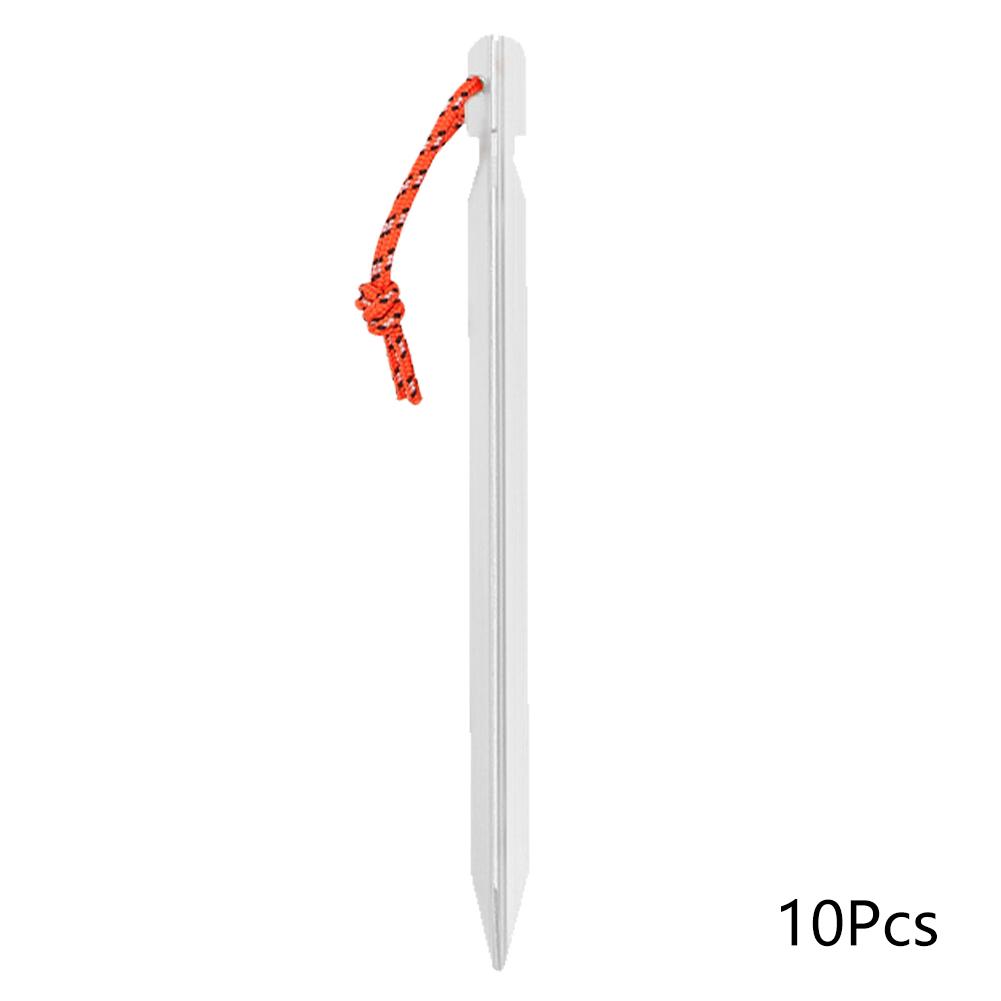 5/10 Stuks 18cm Aluminiumlegering Tentpennen Heavy Duty Reizen Buiten Kampeeraccessoires Tarp Ultralichte Nagels Grondpennen