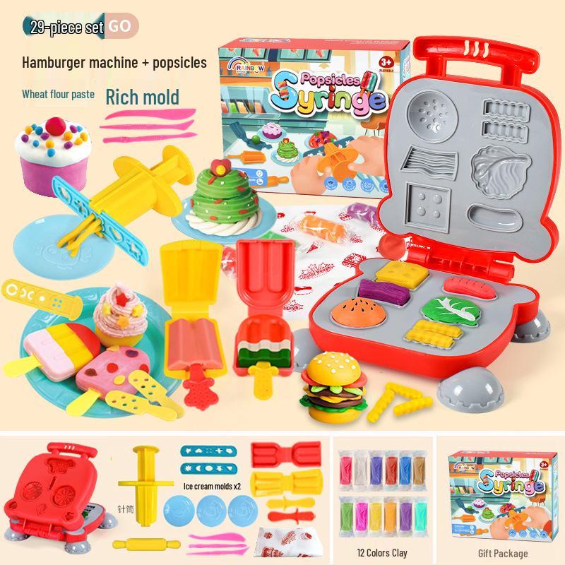 Clay Hamburger Maker Set for Kids - Ages 3-6