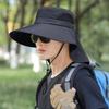 With Removable Mask Sun Hat Breathable Fisherman Hat Fashion Bucket Hat  Outdoor