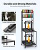 3D Printer Filament Storage Rack, 4-Tier 3D Printer Stand with Filament Storage, Spools Holder Racks Cart with Wheels, Filaments Organzied for 3D