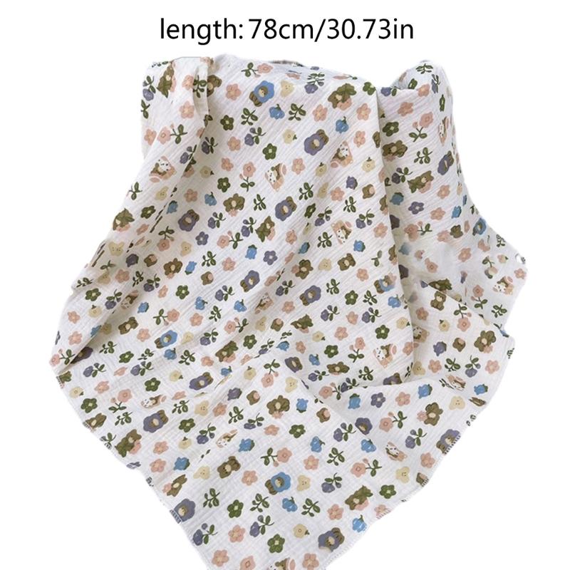 Baby Wrap Towel Cotton Cartoon Print Wrap Blanket Infant Blanket Bath Towel Crib Sheet Non-fluorescent Newborn Blanket
