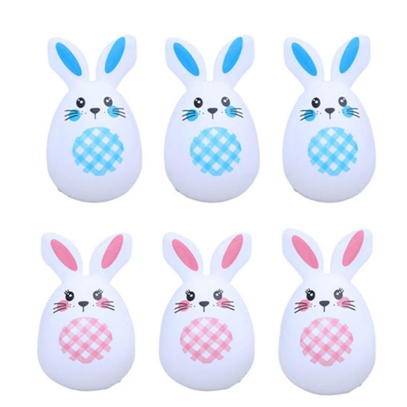 Empty Bunnies Shape Easter Eggs Fillable Plastic Bunnies Eggs for Easter Hunt,Themed Party,Basket Stuffers Toy Filling Treat