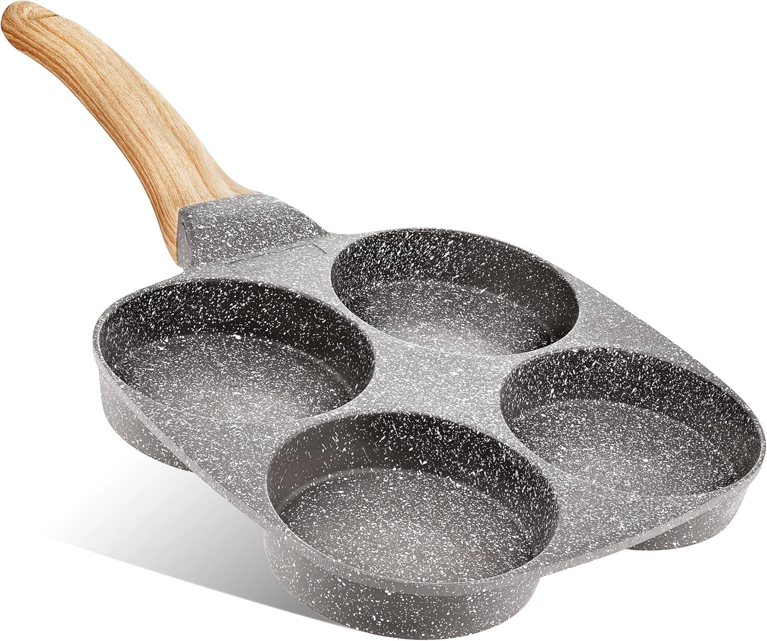 

Dove Gray 4 Cup Nonstick Pan Omelette Mini Pancake Pan for Stove Top Gas and Electric Small Skillet Breakfast United States