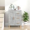 Vidaxl Cabinet, Concrete Grey, 69.5X34X90 Cm, Wood-Based Material