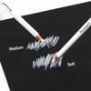 Dainayw White Charcoal Pencils 6 Pcs Smooth Soft Medium Sketch Pencil Drawing Set for Highlighting Blending