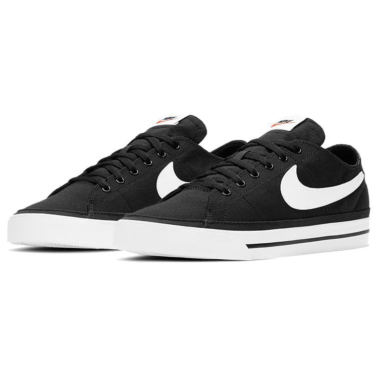 Nike Court Legacy Canvas Black White Men's Casual Shoes CW6539-002