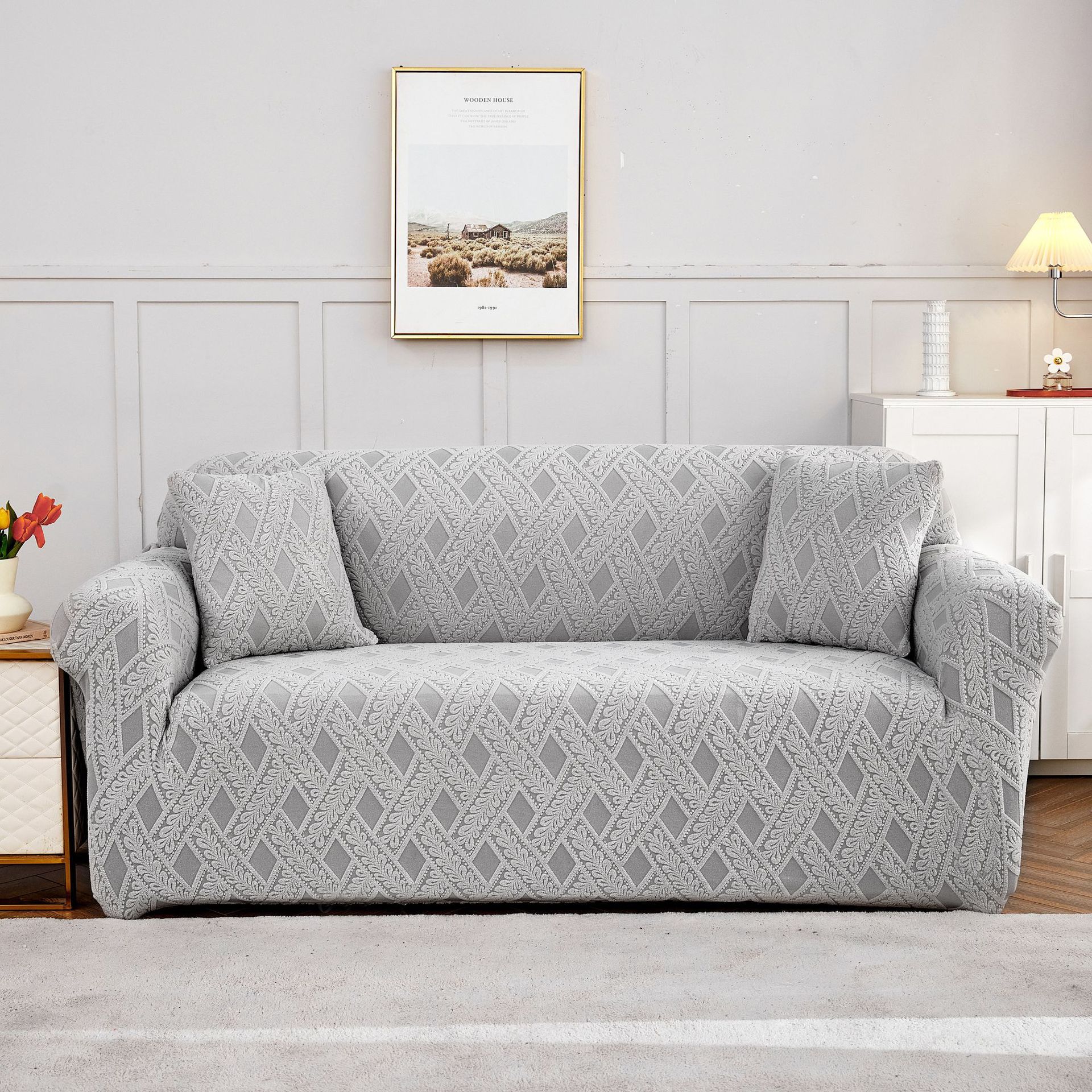 

Чохол на диван Жакард Комбінований Універсальний Стрейч Диван Рушник Нековзкий Одномісний Подвійний Лінивий диван Чохол 90-140cm