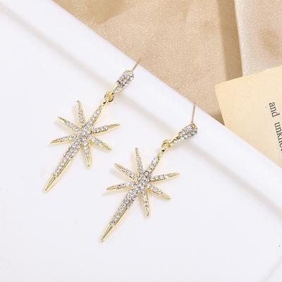 Designfølelse Lang Åttetakket Lys Luksus Øredobber