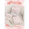 Fashion Large Capacity Quilted Bow Flower Pattern Cosmetic Bag For Women