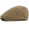 HT5058 Mens Berets Women Spring Summer Sun Cap Artist Painter Beret Hat Male Female Ivy Flat Cap Adjustable Striped Beret Caps