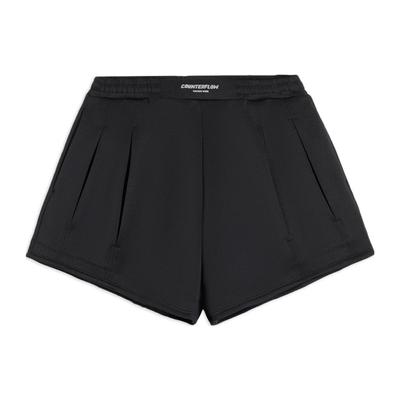 Li Ning CF X Haizhenwang Designer-Kollaboration SS22 Locker sitzende Sportshorts Damen Shorts Schwarz AKSSB74-1