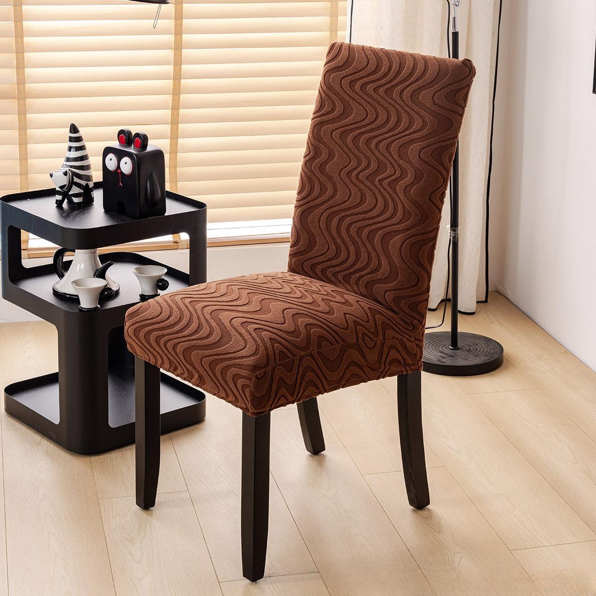 

Jacquard Chair Cover Comfortable Machine Washable Anti-Pilling Decorative Chair Cover All-Season Universal Soft Chair Protector 1 piece