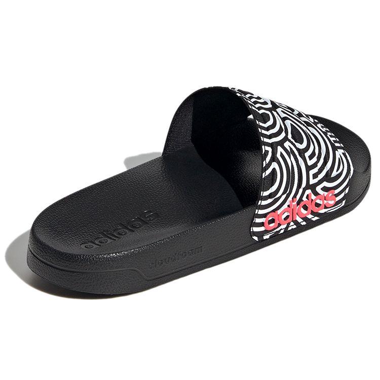 Adidas Adilette Shower Comfortable Sports Rubber Sole Non-Slip Slide Sandals Women Footwear Black White FX1200