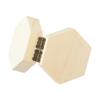 Wooden Hexagon Shaped Storage Box for Jewelry Rings Earrings Holder Suitable for DIY Crafts and Decorative Purposes