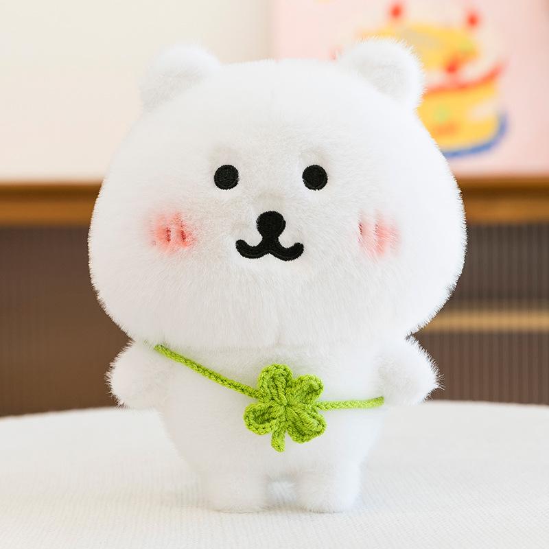 Cute Cotton Doll Self-deprecating Bear Bib Small Hat Set Super Cute 25cm Tomato Baby Clothes Decorative Set