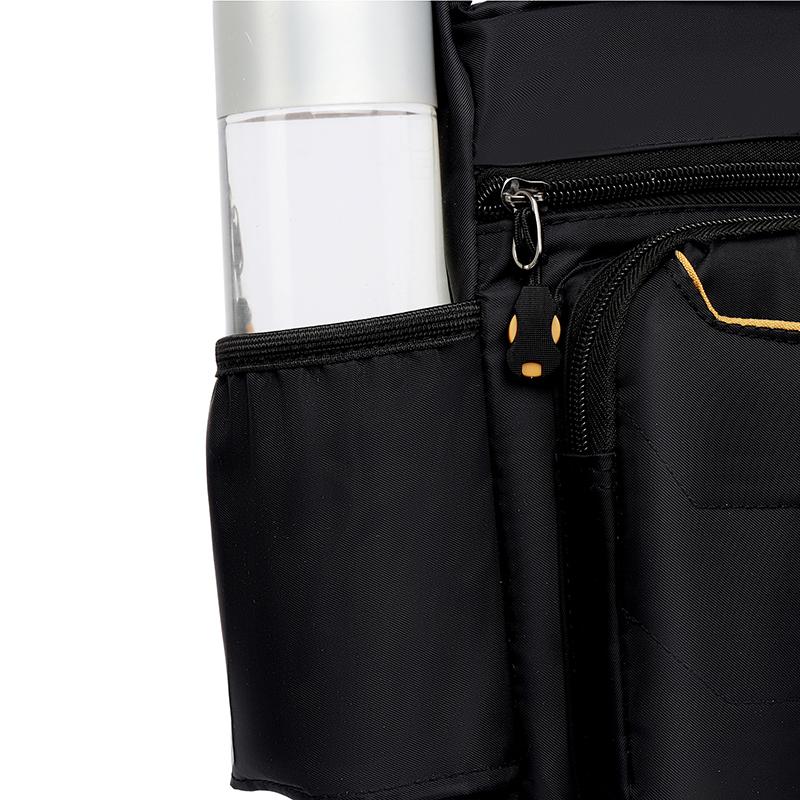 Minimalist Men's Shoulder Bag Large Capacity Durable Men's Crossbody Bag Waterproof Nylon Multi-Compartment Casual Men's Bag