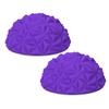 2Pcs Yoga Half Ball Physical Fitness Appliance Children Balance Pods Training Toy(Purple)