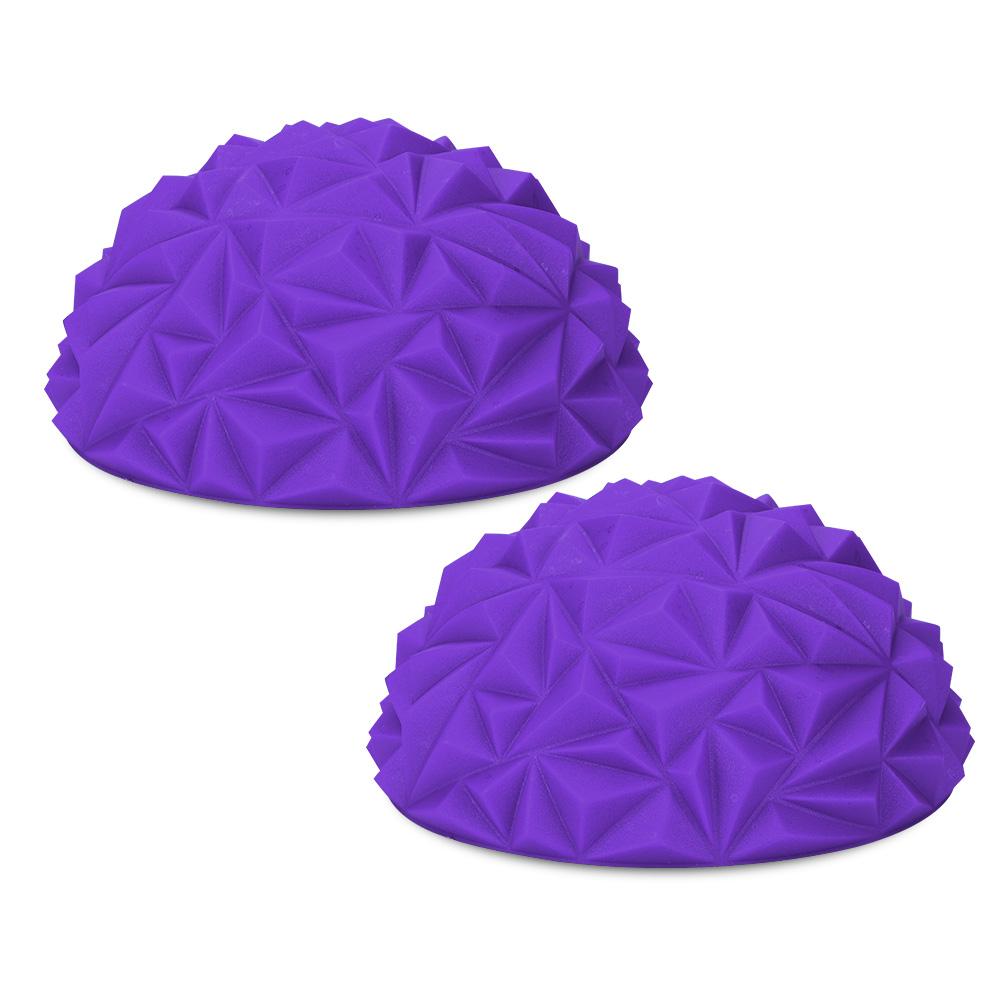 

2Pcs Yoga Half Ball Physical Fitness Appliance Children Balance Pods Training Toy Purple