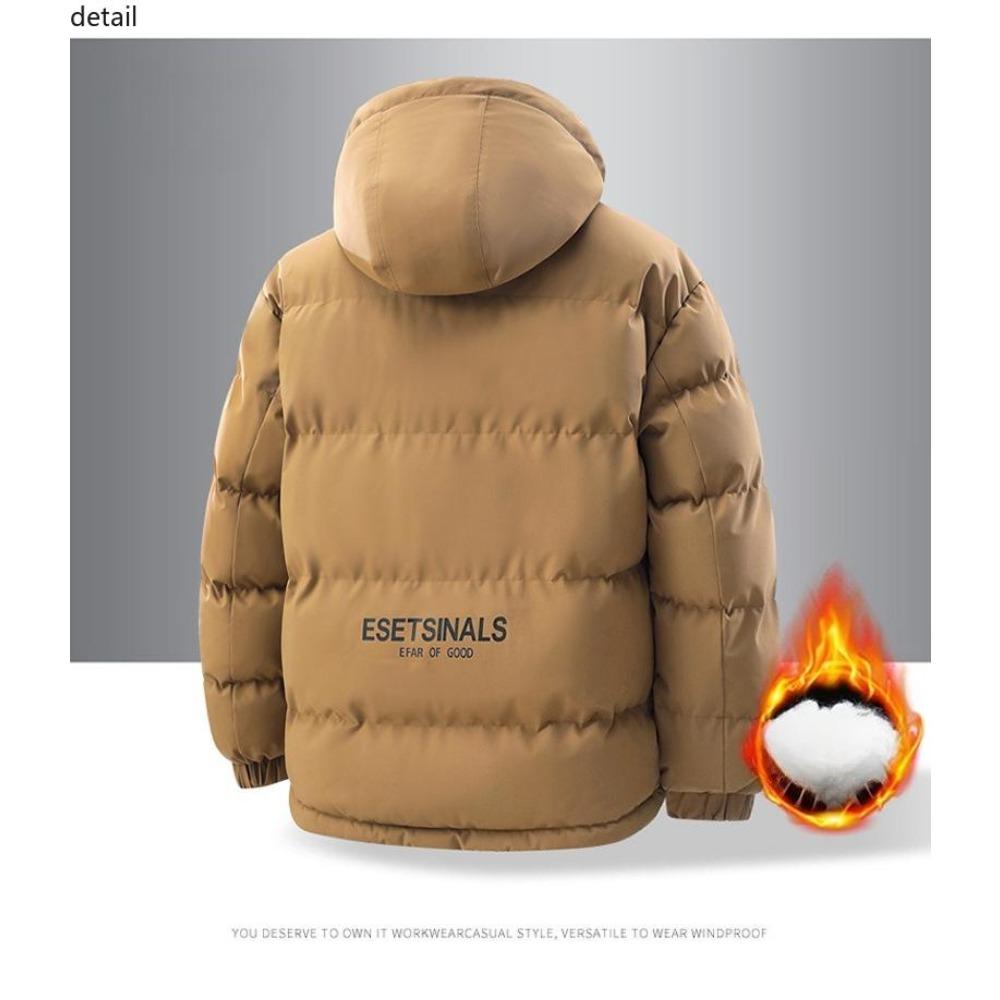 Casual Quilted Winter Jacket with Hood and Thermal Padding