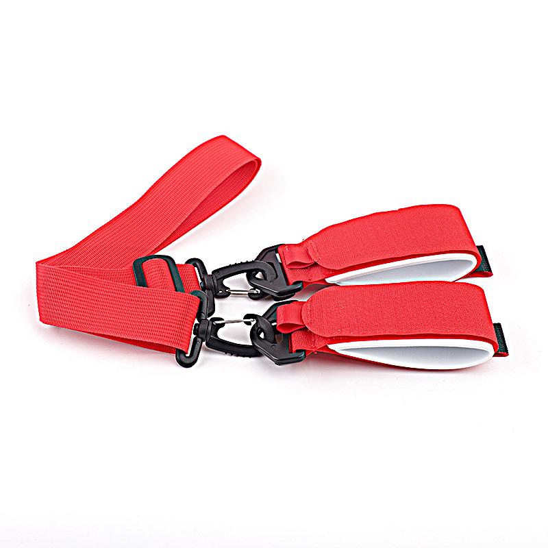 Dual Ski Board Shoulder Strap with Tie-Down for Outdoor Equipment Access