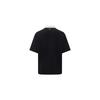 Reebok Color Block Polo Collar Knitted Short Sleeve Polo Shirt Unisex tops Black 24SRC407UGH0