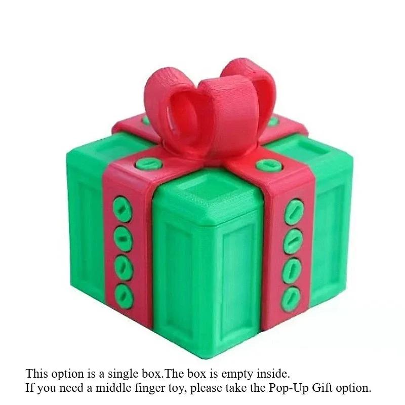 Screw-On Pop-Up Surprise Toys Printer Middle Finger Boxed Pranks Sculptures Figurines Gift Box Decorations Printed 3d Kid Friendly Entertaining Fun