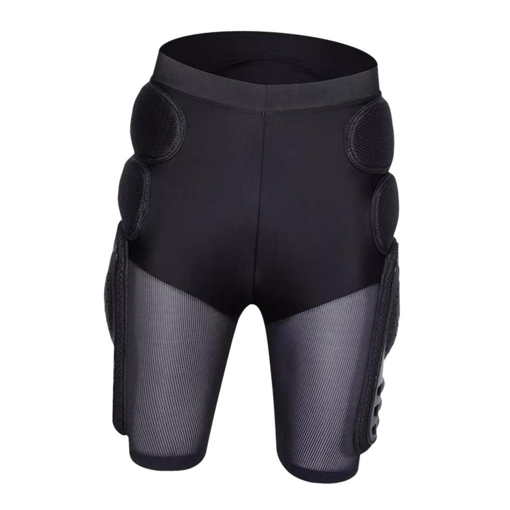Mehrschichtige Hüftschutz-Polsterhose Elastischer Bund Motorrad-Schutzhose für Downhill-Sportarten
