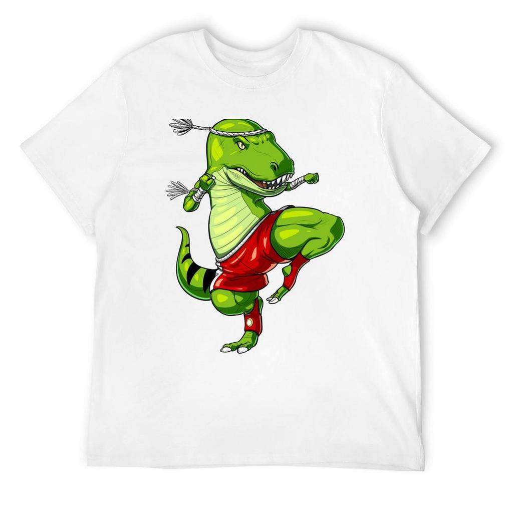 Muay Thai T-Rex Dinosaur T-Shirt anime clothes street wear cute clothes funny t shirts men