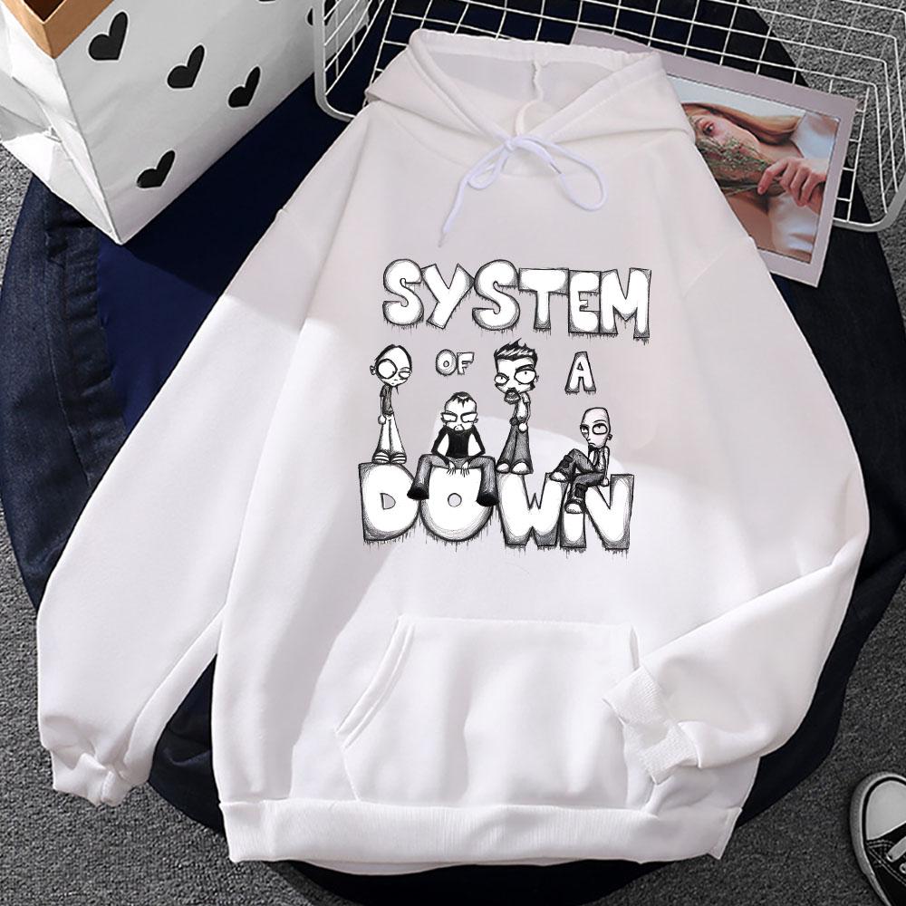 System of A Down Sweatshirts Prevalent Street Grunge Hoodie Winter Fleece Clothing Oversized Sudadera O-neck Pullovers