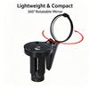 Bicycle Rearview Mirror 360° Rotatable Adjustable Handlebar Drop Bar Mount Convex Mirror for Mountain Road Bike