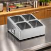 Stainless Steel Seasoning Rack RustResistant with Side Handles Countertop Ingredient