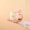 Niche Ceramic Cup  Fat Hand Held Mug  Cute Style Cup  High Value  Spoon  Water Cup  Coffee  Milk Tea Cup