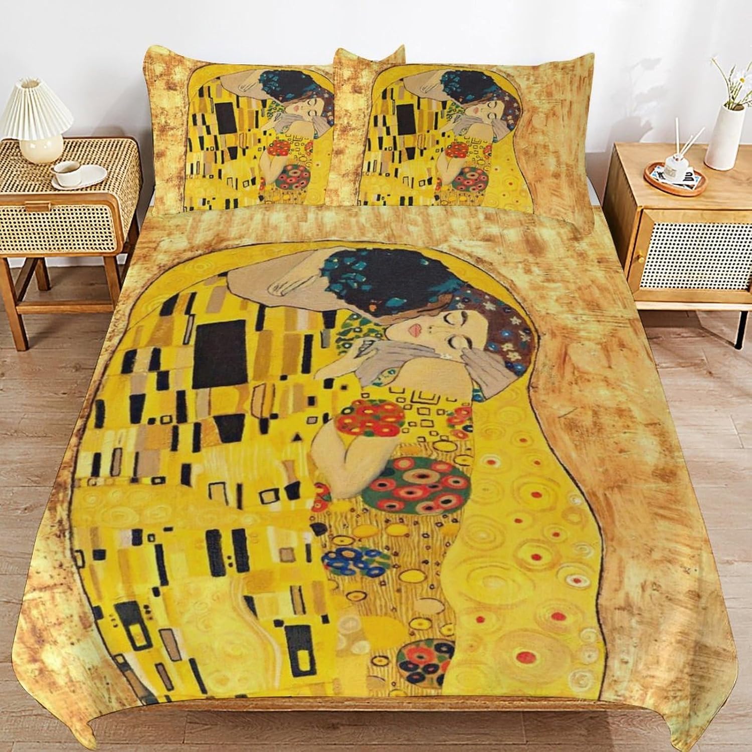 Gustavs Klimts Eļļas Glezna Gultasveļas Komplekts