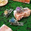 1pc Natural Crystal Raw Stone Orbit Miner Ornament Fun Ore Specimen Home Study Desktop Decoration Holiday Gift