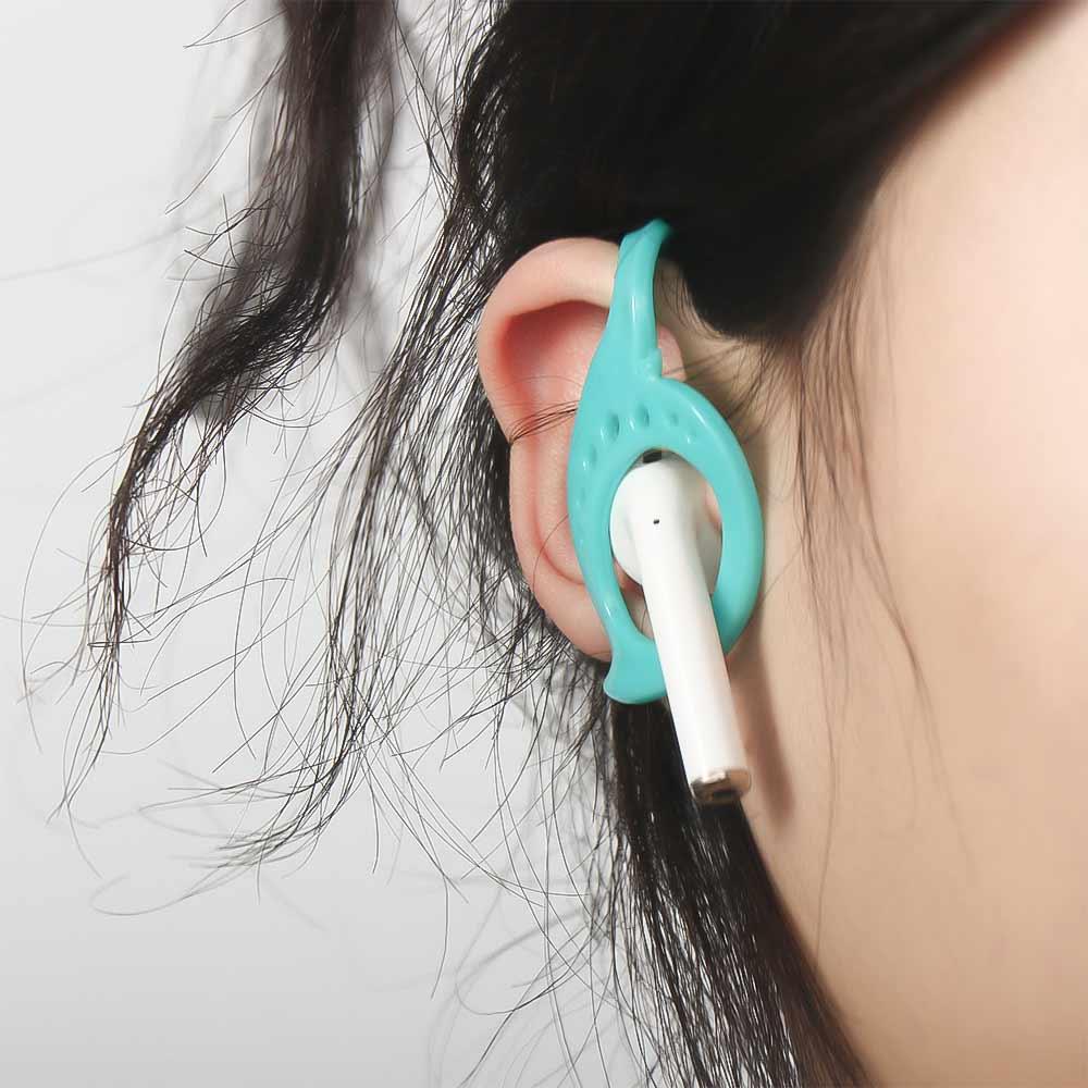 2pcs Silicone Earphone Protective Clip Prevent Falling Off Keepods Keeps Running