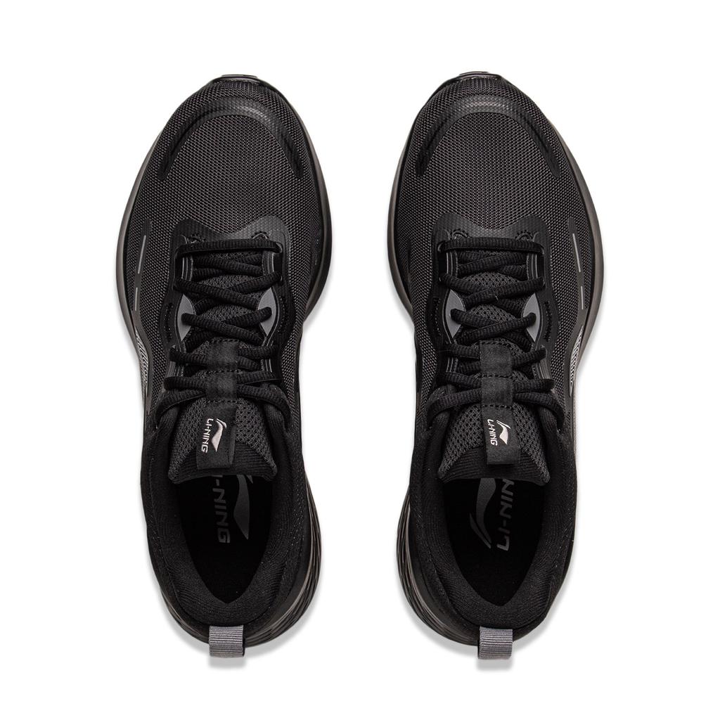Li Ning Cushioning Slip Resistant Low top Casual Running Shoes Men's Black ARSV067-2