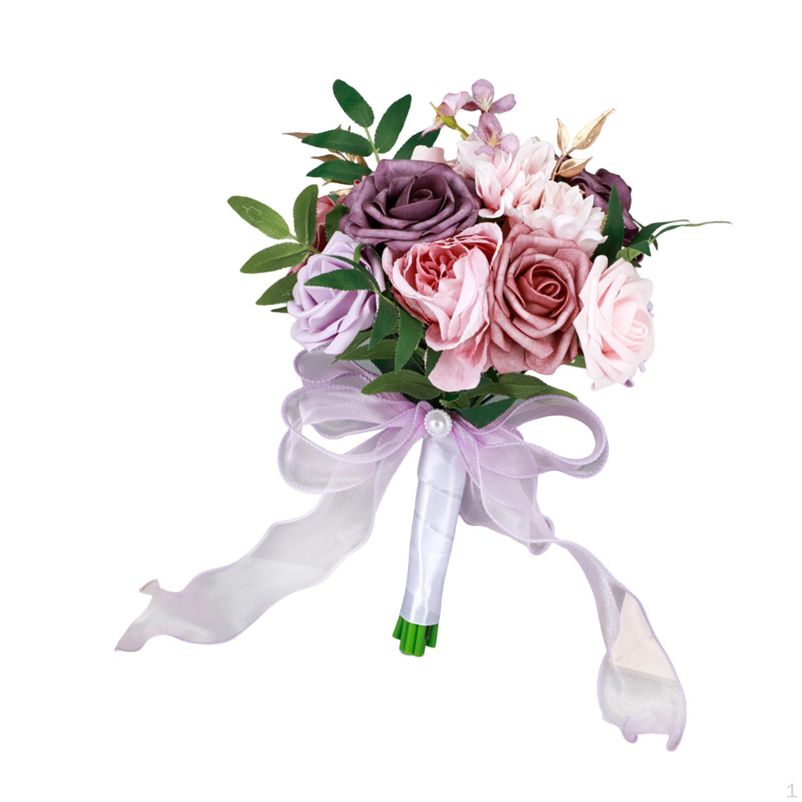 Bridal Floral Arrangement for Wedding Celebration Pink Violet