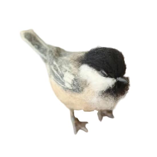 Yousheng Felt Bird Sculpture Handmade Wool Songbirds Figure Realistic Wildlife-Inspired Design Soft Layered Feathers Decorative Figurine