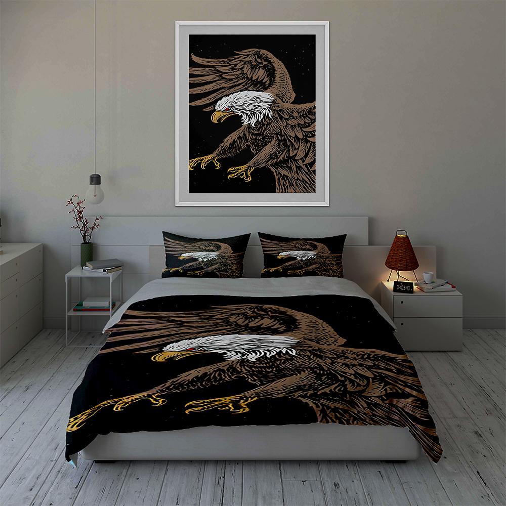 Eagle Spreading Wings. Bedding Duvet Cover Sets Duvet Covers Pillowcases Gifts (1 * Duvet Cover 2 * Pillowcases, Without Duvet Insert)