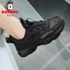 Babdog Children's Small Black Shoes Men Girls Thin Single-mesh Breathable Sports Dad Students Running